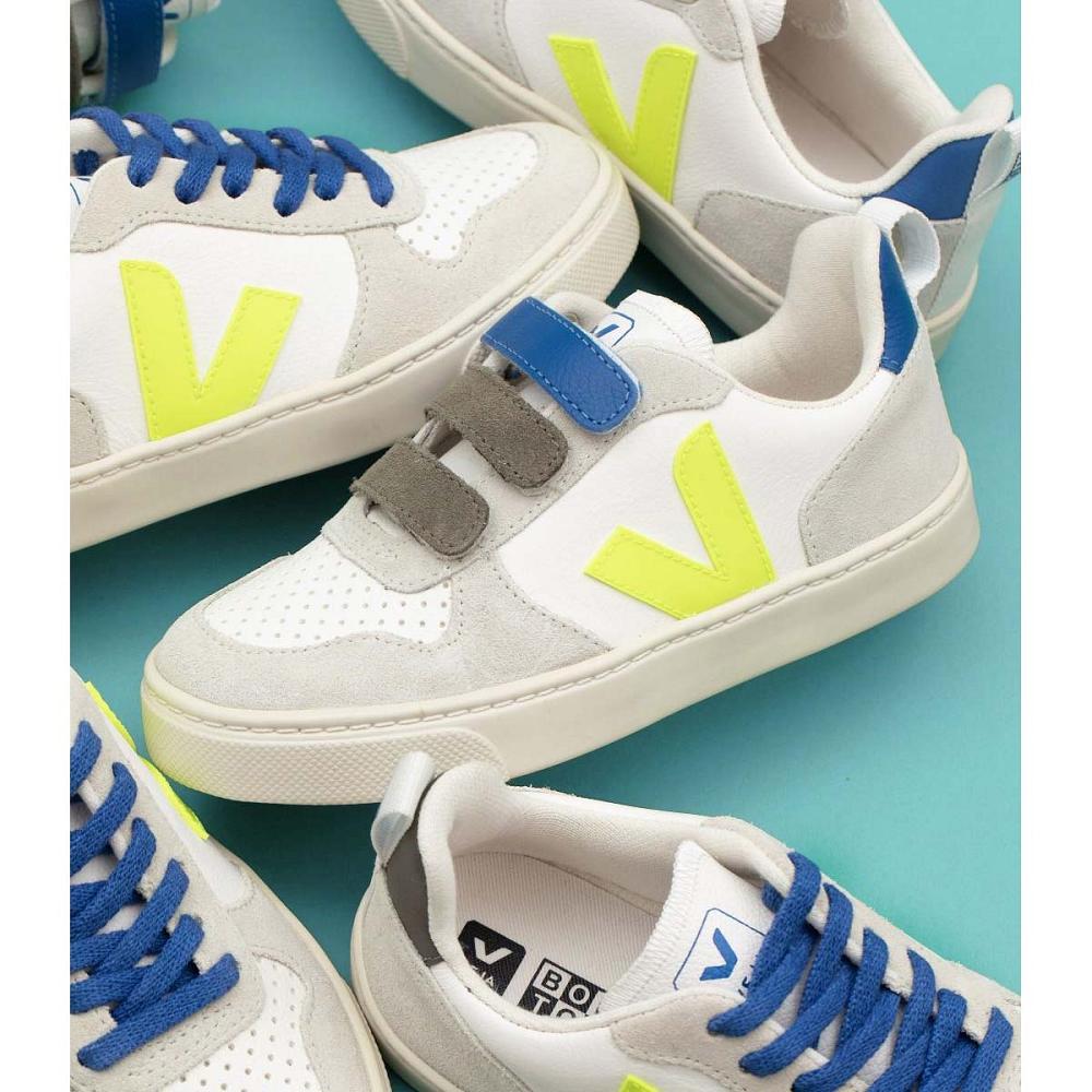 Veja V-10 X BONTON Kids' Sneakers White/Blue | NZ 843WNB